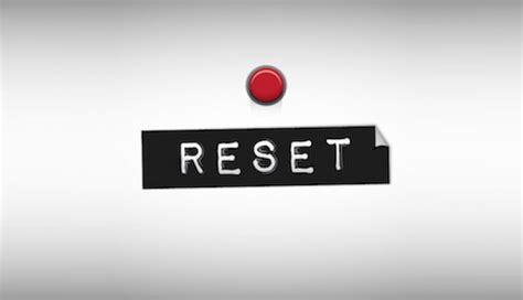 Reset – Church Sermon Series Ideas