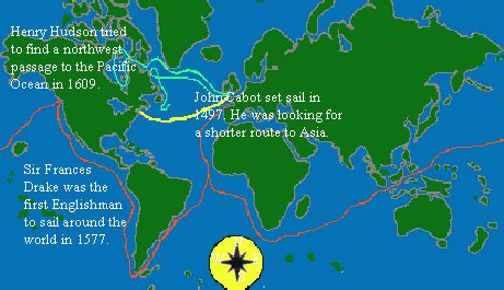 John Cabot - Exploration Route to Asia