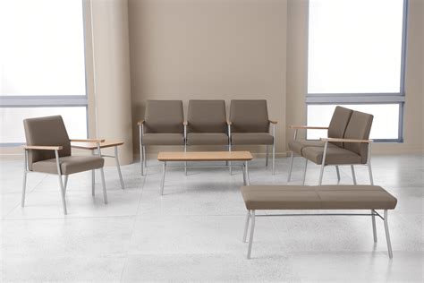 Medical Office Waiting Room Chairs / Antimicrobial Gray Fabric ...