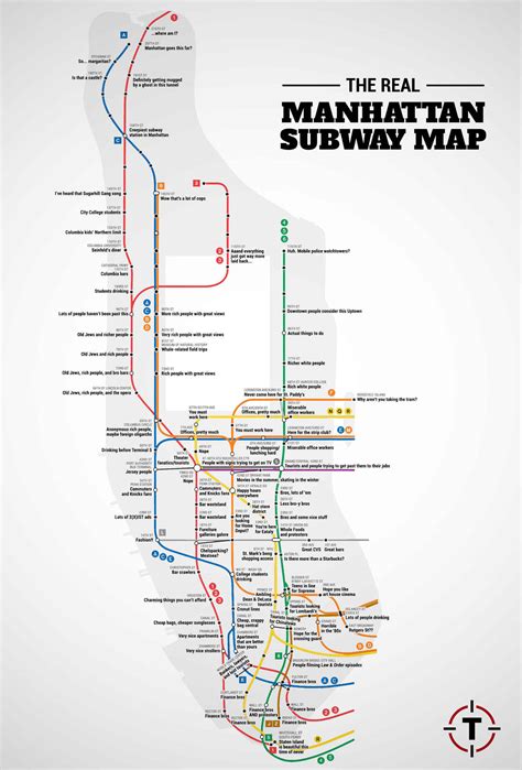 The Real Manhattan Subway Map | HuffPost