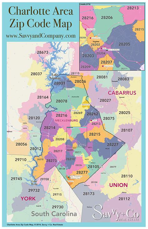 Zip Codes Charlotte Nc Map | Map Of The World