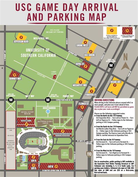 USC Trojans on Twitter: "GAME DAY PARKING ALERT Available campus ...