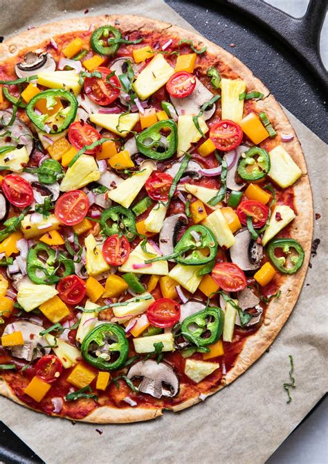 Pineapple Veggie Lovers Pizza (Vegan) - The Simple Veganista