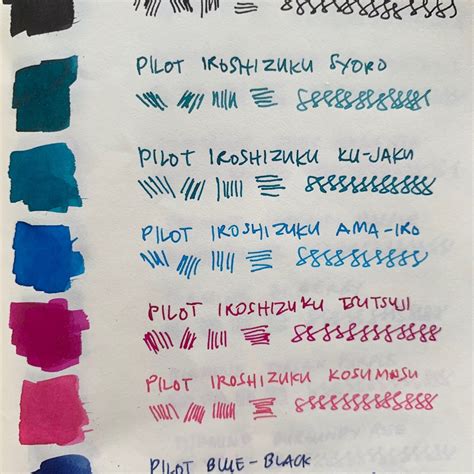 [5] Pilot Iroshizuku Ink Samples 2-3ml (Kiri-same, Fuyu-syogun ...