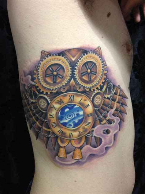 #steampunk #owl :) x | Steampunk tattoo, Tattoos, Mom tattoos