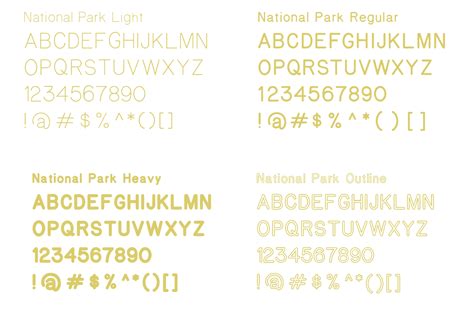 National Park Typeface in 4 Weights - Free Download by The Design ...