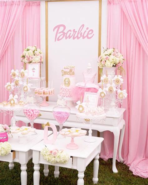 Pink Glam Barbie Birthday Party on Kara's Party Ideas | KarasPartyIdeas ...