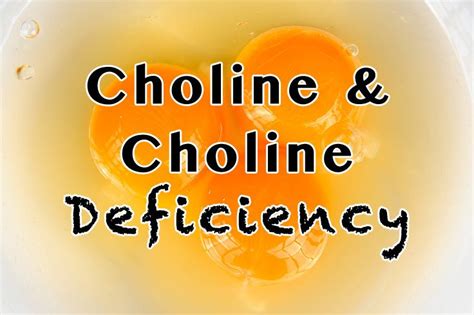 Choline and Choline Deficiency - Healthy Focus