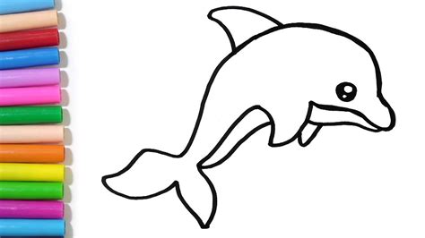 Cute Dolphin Drawing | Free download on ClipArtMag