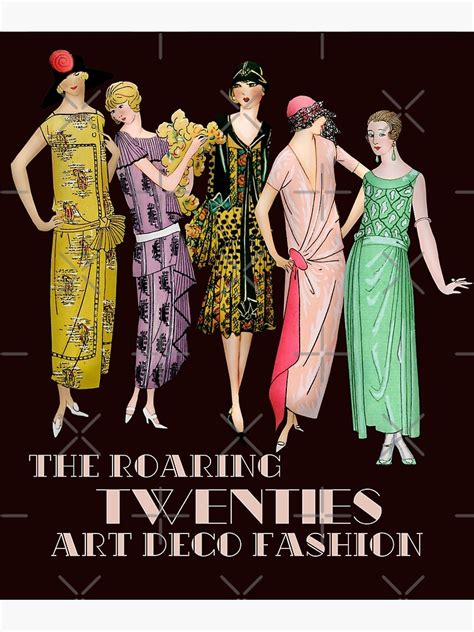 "The Roaring 20s Art Deco Fashion " Poster for Sale by joseech | Redbubble