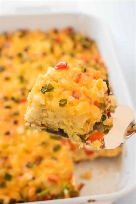 Hash Brown Egg Casserole Recipe - Build Your Bite