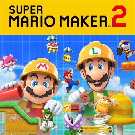 Super Mario Maker 2 (2019) Nintendo Switch box cover art - MobyGames