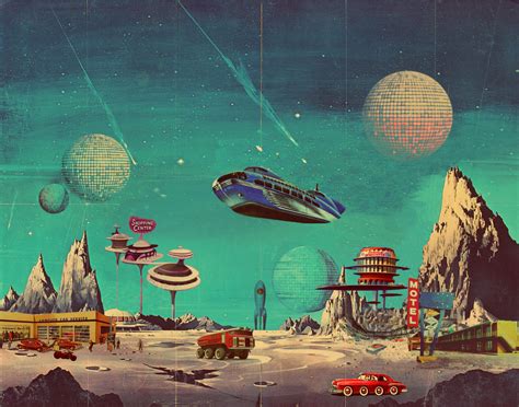 1971 Future travel stop in space, quite the mix of old, new, and maybe ...