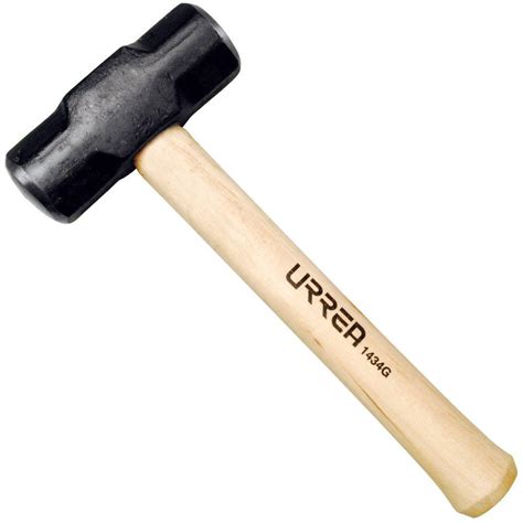 URREA 3 lbs. Steel Octagonal Sledge Hammer with Hickory Handle-1434G ...