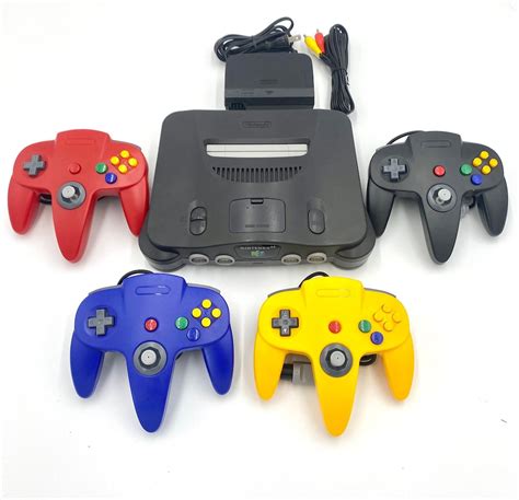 Nintendo 64 Console Charcoal Black N64 Console Region Free Controller/s ...