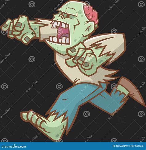 Halloween Crazy Zombie 11 Vector Illustration Download Stock Vector ...