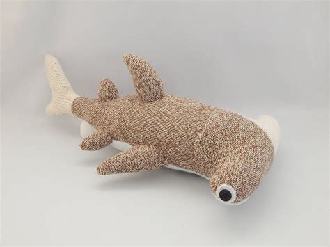 Hammerhead Shark Plush Toy, Shark Plushie, Stuffed Animal, Sock Monkey ...