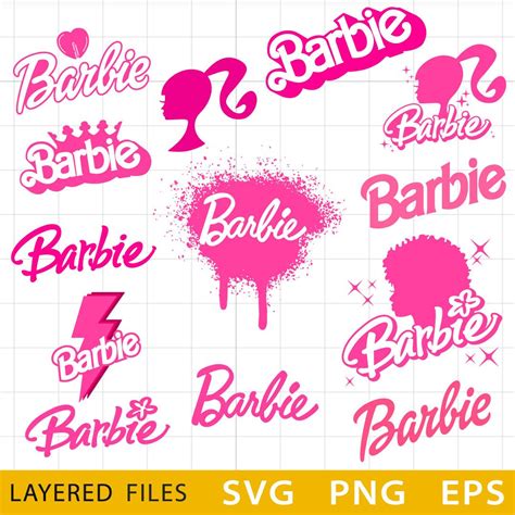 Barbie Logo Bundle SVG, Barbie Logo Vector, Barbie Birthday, - Inspire ...