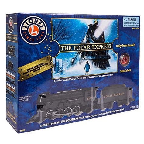 Lionel Polar Express Ready-to-Play Train Set with Santa's Bell, Battery ...