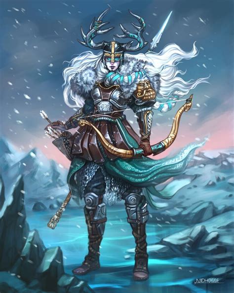 ArtStation - Skadi - Norse Goddess , Alexandra Boshevska | Norse ...