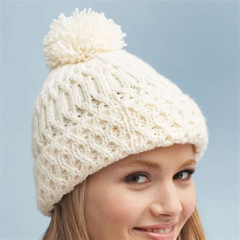 Free Hat Knitting Patterns This Hat Can Be Made To Fit Snug Or Slouchy ...