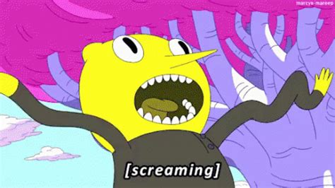 Adventure Time Earl Of Lemongrab Screaming GIF | GIFDB.com