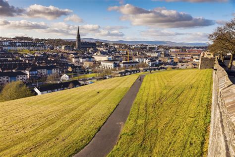 The Historic City Walls of Derry, Northern Ireland