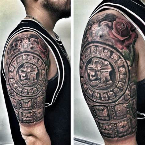 80 Mayan Tattoos For Men - Masculine Design Ideas