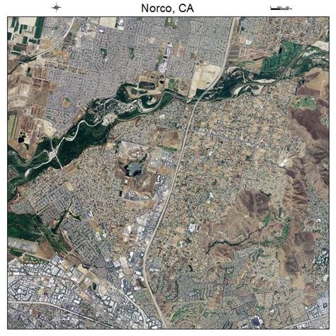 Aerial Photography Map of Norco, CA California