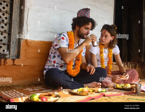 Foreigners celebrating Tihar / Bhai Tika Festival along with other ...