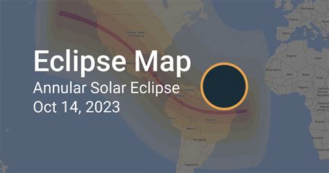 Annular Solar Eclipse on Oct 14, 2023: Path Map & Times