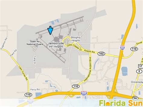 Jacksonville International Airport | Rental Car Map