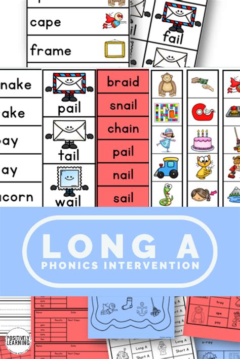 Long A Phonics Activities - Positively Learning