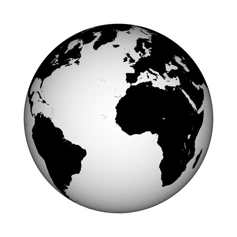 Black and White Earth Logo - LogoDix