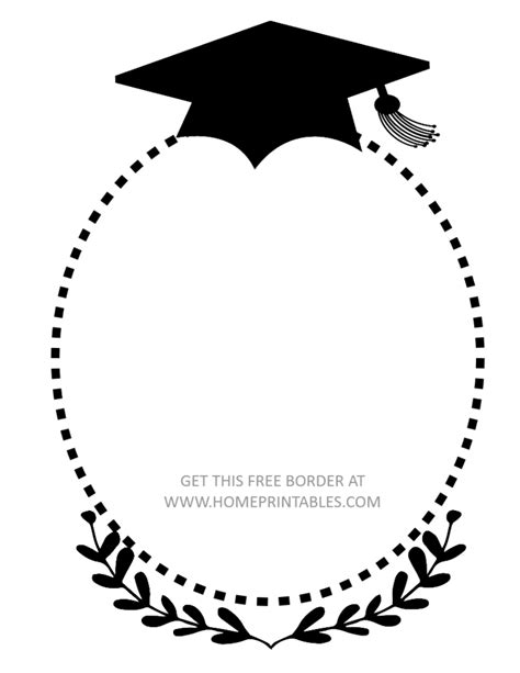 15 Free Graduation Borders {With 5 NEW Designs!} | Graduation card ...