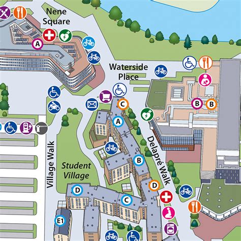 Campus maps for University of Northampton by Lovell Johns