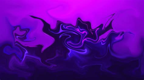 #abstract #fluid #liquid #artwork #ArtStation #shapes purple background ...