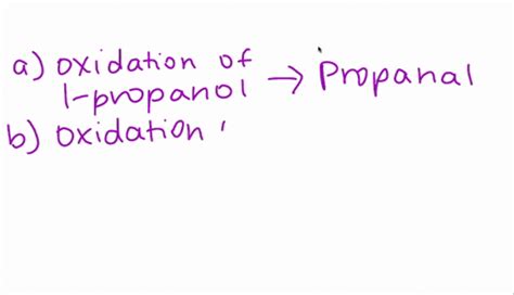 ⏩SOLVED:The oxidation of 1-propanol with chromic acid yields (a) an ...