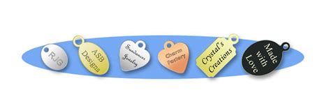 Laser Engraved Jewelry Tags | Custom Laser Engraving at Charm Factory ...