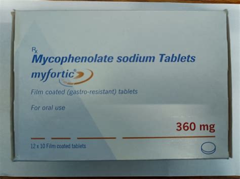 Mycophenolate Sodium Myfortic 360 Mg Tablet at best price in Kolkata ...