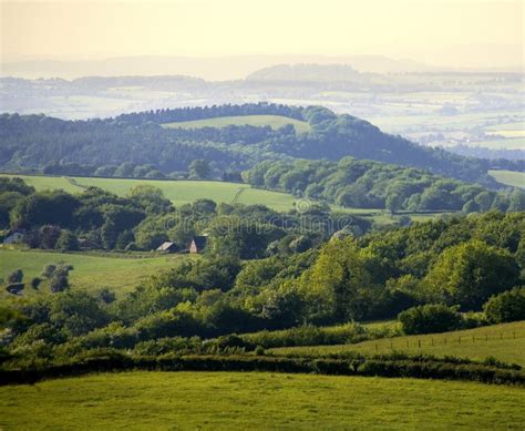 England Gloucestershire The Forest Of Dean As Seen From Ruardean Stock ...