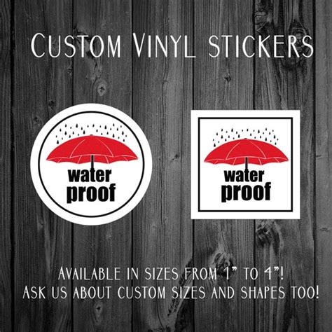 Custom Vinyl Stickers Custom Waterproof Stickers Available - Etsy