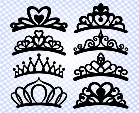 Crown Svg Cutting File Tiara Svg Crown Clipart Crown Etsy | Images and ...