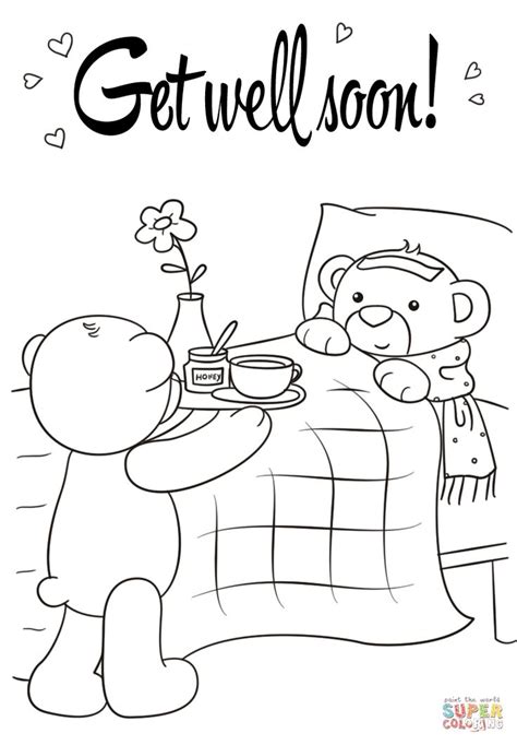 Get Well Coloring Pages Free - PedroropCrane