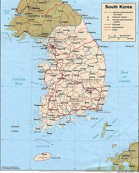 Map of Korea - Free Printable Maps