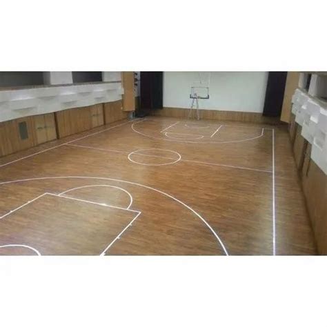 Wooden Indoor Basketball Court Flooring at Rs 625/square feet in ...