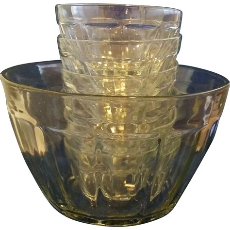 Clear Paneled Glass Salad Bowl Set 9 Pieces | Salad bowls set, Bowl set ...