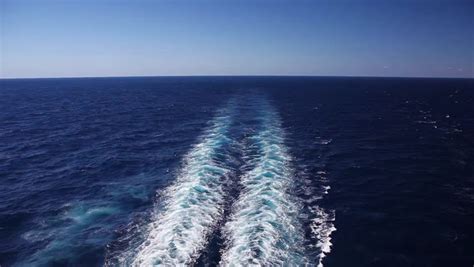 A Ships Wake. a Recording Stock Footage Video (100% Royalty-free ...