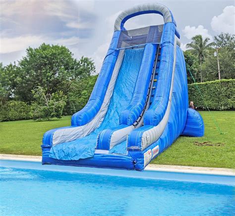 22ft The Big Plunge Slide for Pools | Mom's Party Rental