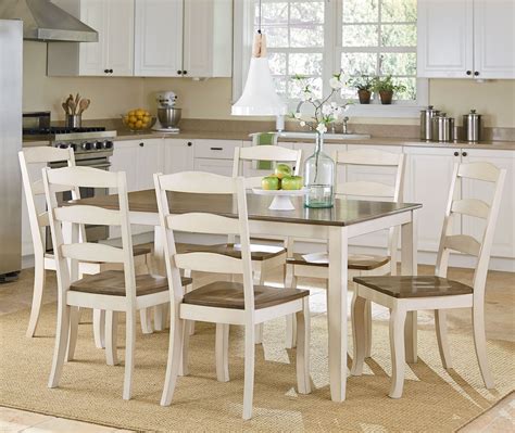 Highland White 7 Piece Dining Room Set, 16522, Standard Furniture